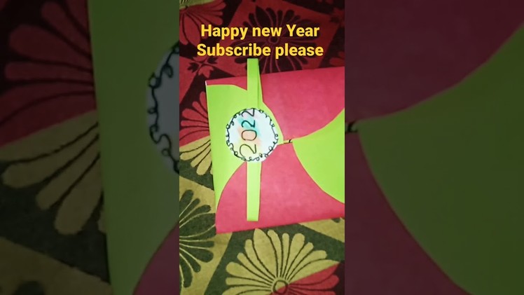 Happy New year card 2022 | How to make New year card | #Craft #art #festvial#shorts #shortsfeed