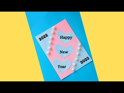 Happy New Year Card 2022 | How to make New year greeting card | New Year Card Making