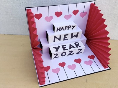 Happy New Year Card 2022 | New Year Greetings Card 2022 | Easy Card for New Year 2022
