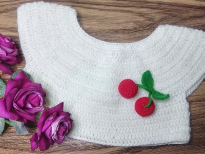 How To Crochet A Yoke For Beginners In Any Size.Crochet Halfbody