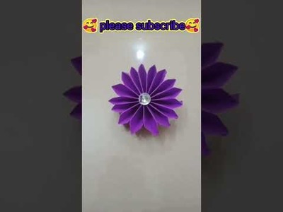 ????????How to make an easy daliya flower????Diy paper flower ???? ???? #origamidaliyaflower #daliyaflower #shorts