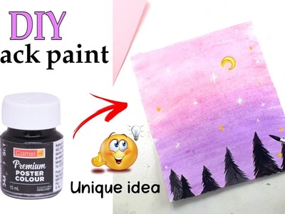 How to make black paint | diy black paint | homemade black color