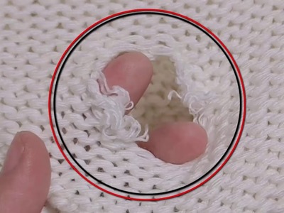 How to sew a hole beautifully