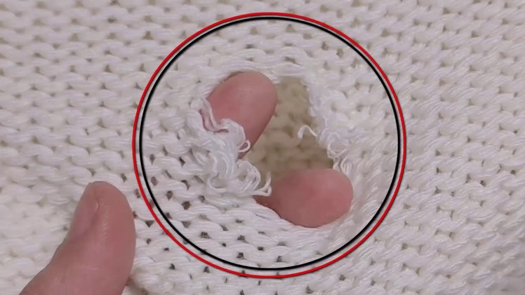 How to sew a hole beautifully