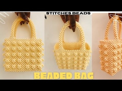 In 10 minutes,Let’s make this ELEGANT, DESIGNED beaded bag.SIMPLE and EASY way to make bead bags.