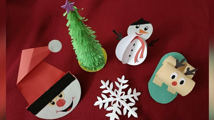 Last Minute Christmas craft idea.for KIDS.simple &quick papper craft