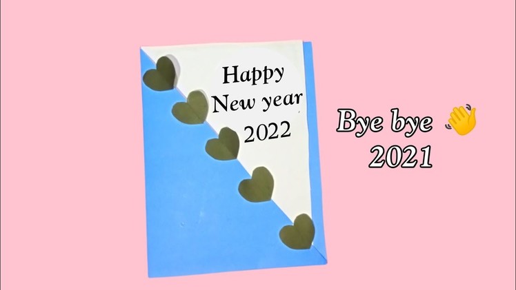 New year greeting card making ideas 2022 | DIY new year decoration ideas 2022 | #shorts