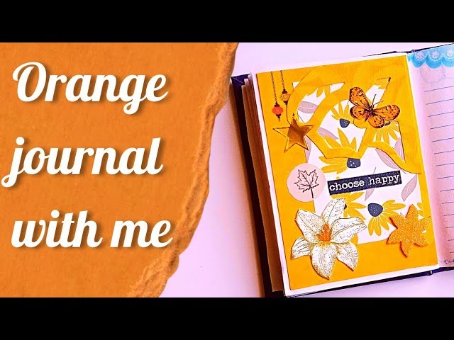 Orange Journal???? #journal  ideas \ #journals \soothing journaling \#asmr