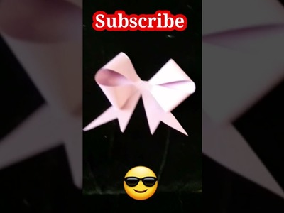 Paper Craft.DIY paper bow.YT Shorts.Make paper bow.Do Stitch and DIY.Easy paper crafts ????.