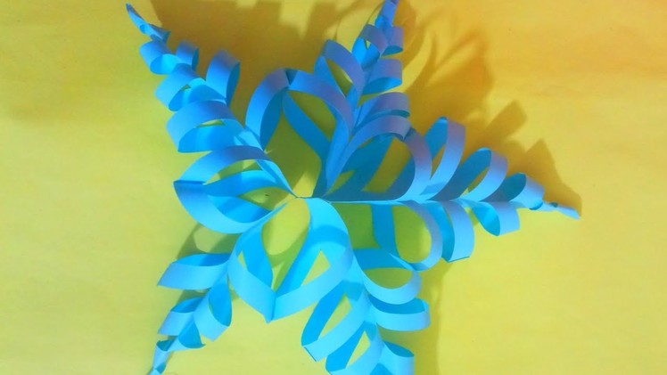 Paper snowflake ❄️.Christmas crafts.new year crafts.How to make paper snowflake.easy crafts  #shorts