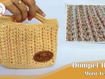Tutorial Dompet Rajut Motif Terbaru || Crochet Purse Tutorial for Beginners || Crochet (English Sub)
