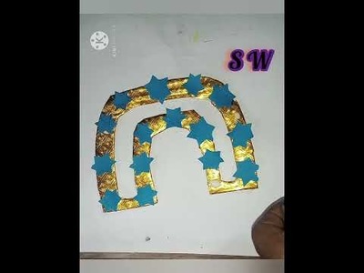 Wall hanging paper craft#shorts#paper works.