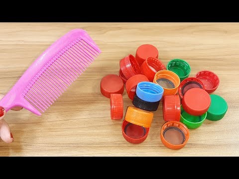 2 SUPERB  WALL HANGING IDEAS USING COMB AND PLASTIC BOTTEL CAPS | BEST OUT OF WASTE