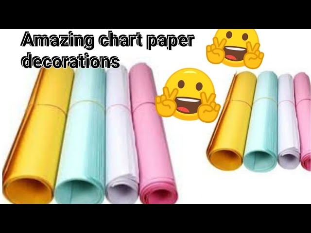 4 Chart paper decorations  project. chart paper decorations.corners & frame border design on paper