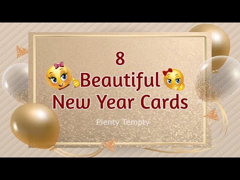 8 New Year Card Ideas. Happy New Year Greeting Cards Making. How to Make New Year Card. Handmade