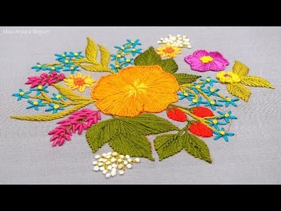????????Beautiful Hand Embroidery Designs for Cushion Cover, Hand Embroidery for Cushion Cover-556
