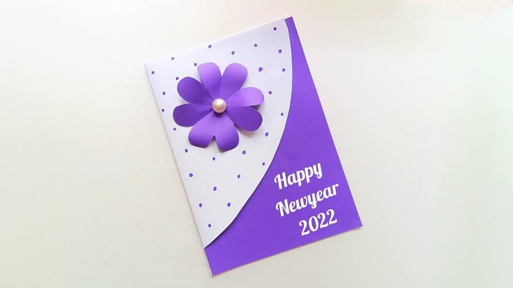 Beautiful Happy Newyear Card 2022 • newyear greeting card making at home • How to make newyear card