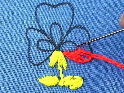 Cute flower all over design for new dress designs - hand embroidery new work - amazing flower craft