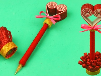 DIY Heart Pen Decor | Valentine Gift Ideas | Valentines Day Gift Ideas