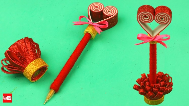 DIY Heart Pen Decor | Valentine Gift Ideas | Valentines Day Gift Ideas