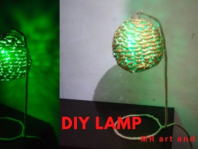 DIY Homemade Desk Lamp | Easy Homemade Lamp | Lamp Room Decoration | DIY Floor | Table Lamp |