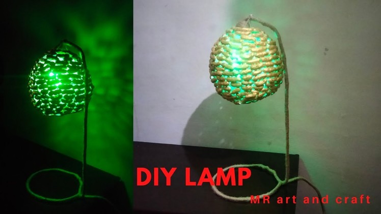 DIY Homemade Desk Lamp | Easy Homemade Lamp | Lamp Room Decoration | DIY Floor | Table Lamp |