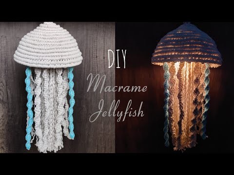 DIY Macrame Jellyfish Pendant Light | Macrame Chandelier | Step by Step Tutorial