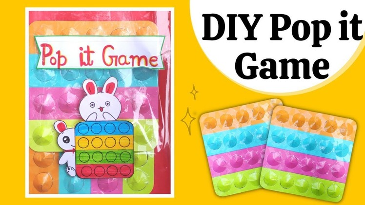 DIY POP IT GAME | HOW to make pop it | Paper Craft ideas | DIY Crafts | Priya Singh Craft