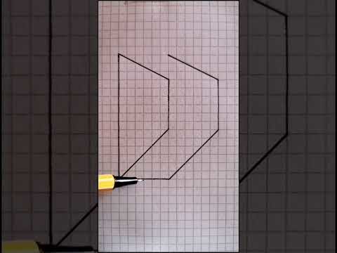 Draw 3D Shapes   Exercises for Beginners #shorts #3d #drawing # 409