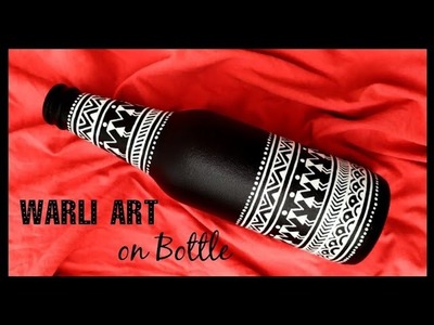 Easy Warli Bottle Art Painting | DIY Bottle Art Painting | Folk Art. @Colour Wings by Surabhi.