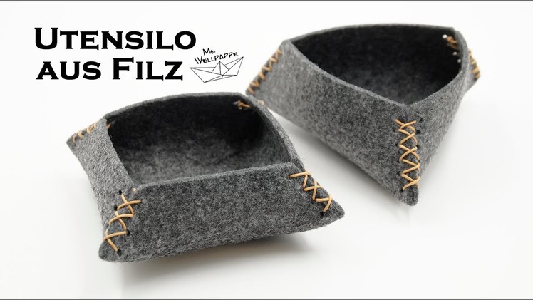 Filz Utensilo basteln - DIY Wohndeko