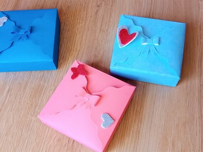 Gift wrapping ideas | handmade paper gift box idea | Cute gift idea | Origami  gift | DIY gift box