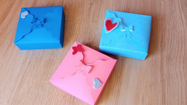 Gift wrapping ideas | handmade paper gift box idea | Cute gift idea | Origami  gift | DIY gift box