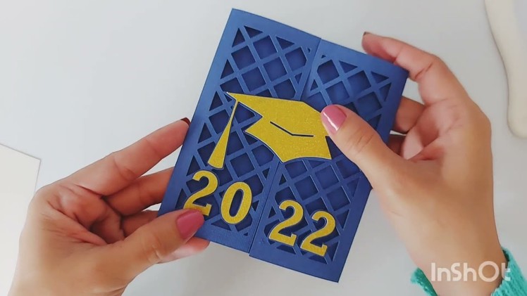 Graduation Card Greeting Card Invitation templates diy Cricut Tutorial  Cricut maker class of 2022
