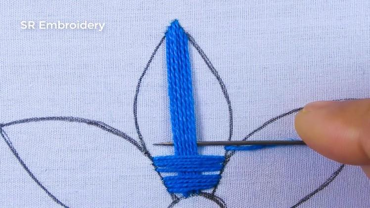 Hand Embroidery Amazing Crochet Kniting With Embroidery Needle Easy 3d Flower Making Tutorial