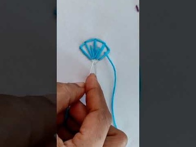 Hand embroidery flower