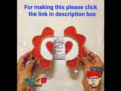 Happy new year card 2022 | how to make new year greeting card ???????? #short #youtubeshorts #artfromdilse