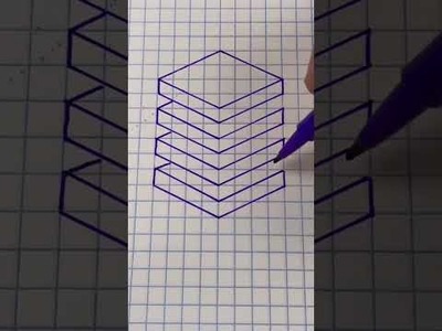 How to draw a 3D optical illusion