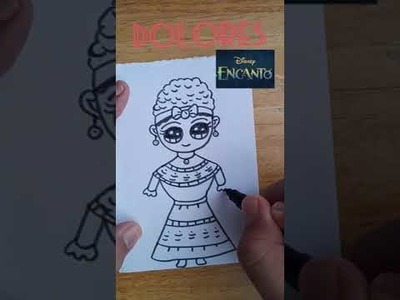 How to Draw Dolores from Disney Encanto Easy ???? #shorts