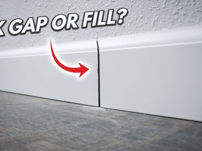 How To Fix Baseboard With BIG GAPS Or Doesn't Meet Up! Tips And Tricks Tutorial DIY  For Beginners!