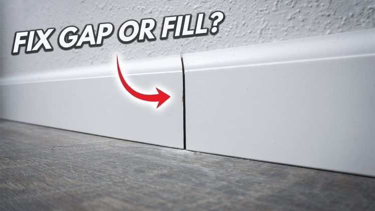 How To Fix Baseboard With BIG GAPS Or Doesn't Meet Up! Tips And Tricks Tutorial DIY  For Beginners!
