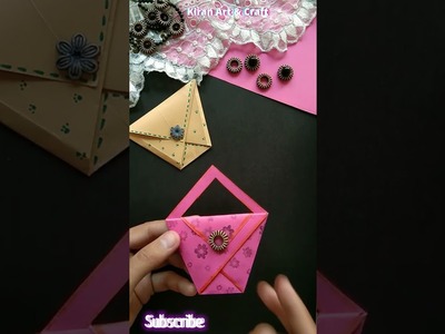 How to fold Cute Origami Bag || Origami easy craft #shorts #artandcraft #diy