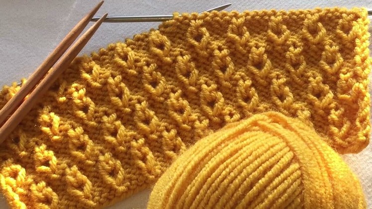 How To Knit Pattern I Knitting For Beginners I İki Şiş Örgü Modelleri