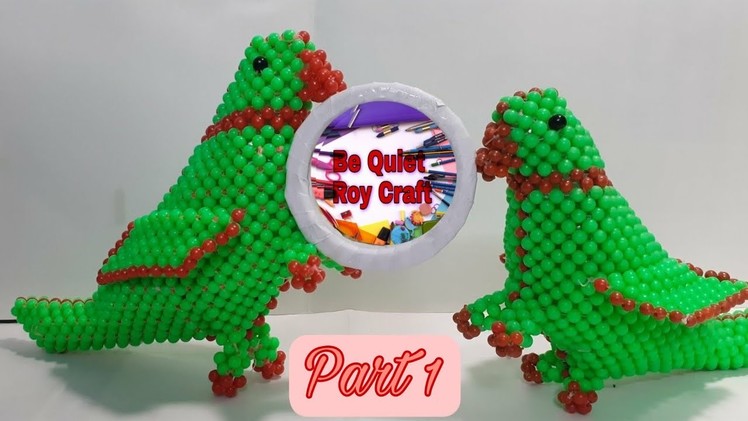 How to make a beautiful beads parrot????????? (Part 1) ||  Be Quiet Roy Craft ||