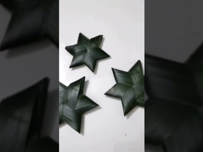 How To Make A Coconut Leaf Star |  Christmas Star | Christmas Craft | #Shorts