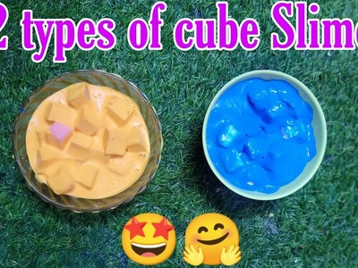 How to make homemade 2 types of cube Slime in tamil.My Creativity tamil.MCT