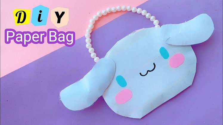 How to make paper kawaii Bag.  Paper Bag | Gift Bags | school hacks. paper craft. DIY