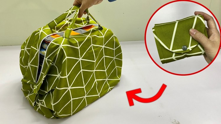 ???? How to sew a travel bag that can be folded into the size of your hand