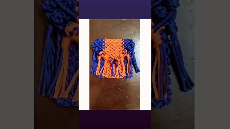 Macrame sling bag???????? #ytshorts #shorts #youtube #youtubeshorts #macramé #macrame #diy