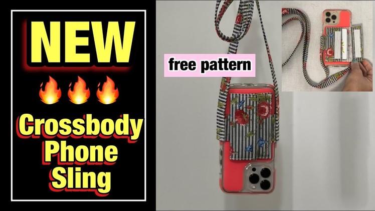Make A Fabric Cell Phone Purse ~ Crossbody Fabric Phone Sling